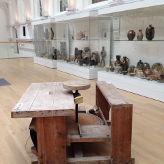 Hans Coper's pottery wheel at York Art Gallery