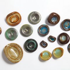 Collection of brightly coloured ceramic buttons