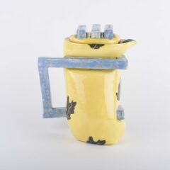 Part of a four piece “soft” coffee set, by Carol McNicoll, courtesy of York Museums Trust